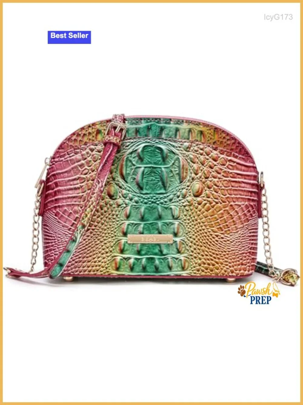 Satchel Purse Crocodile Embossed Vegan Leather Crossbody Shoulder Handbag Clutch
